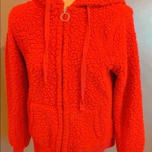 fluffy zip up
